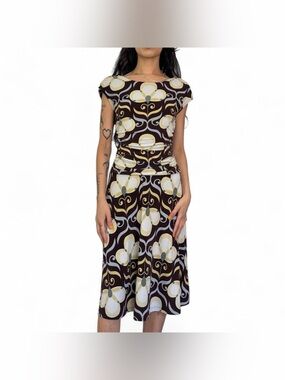 Vintage Printed Boho Dress by Enfocus Studio